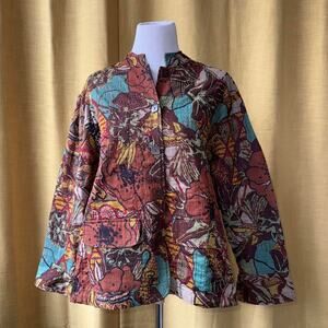 Vintage Boho Floral Jacket size 1X